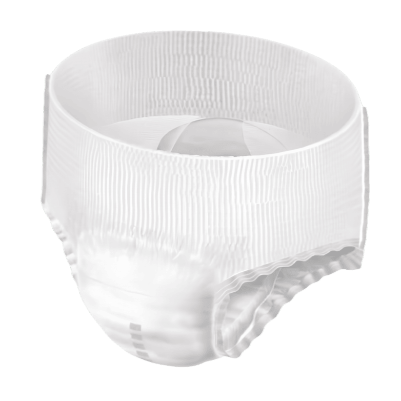 White men's underwear on a white background

