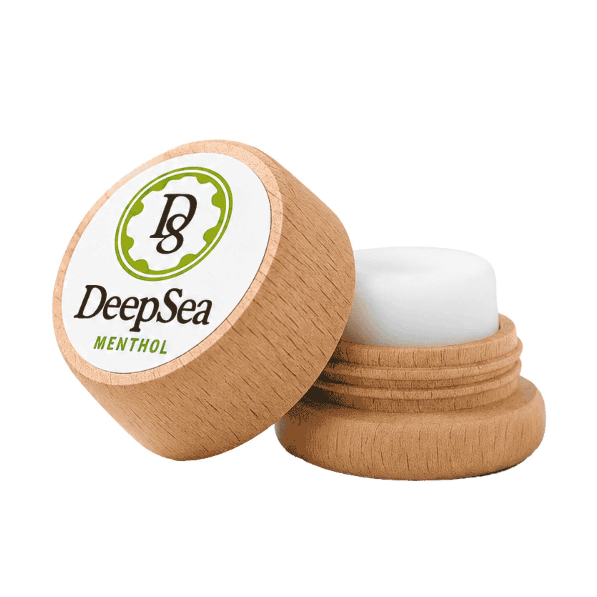 DeepSEA menthol stone in its wooden case